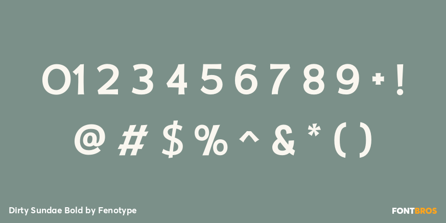 Dirty Sundae Bold Font Poster #1