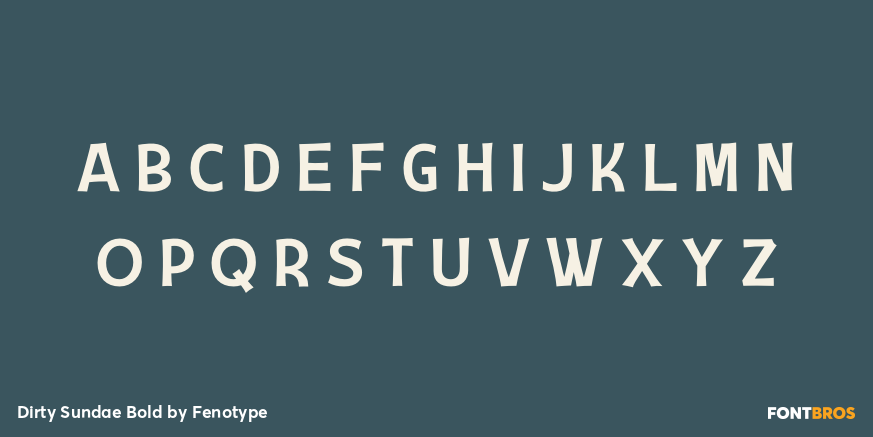 Dirty Sundae Bold Font Poster #1