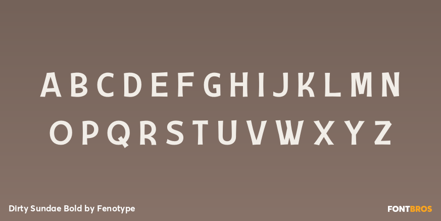 Dirty Sundae Bold Font Poster #1