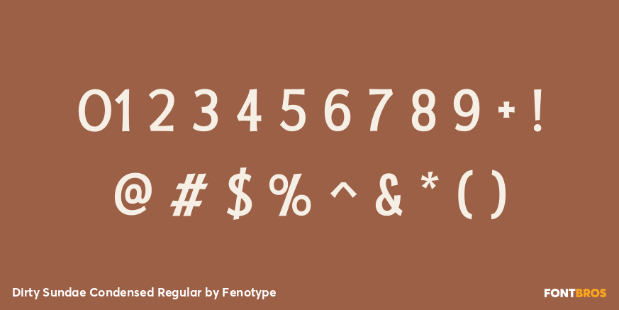 Dirty Sundae Condensed Regular Font Poster #1