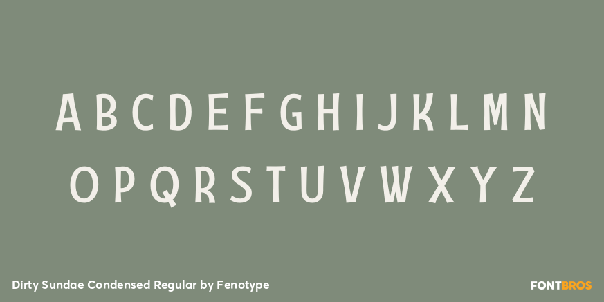 Dirty Sundae Condensed Regular Font Poster #1