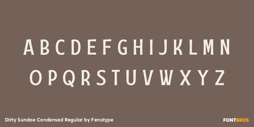 Dirty Sundae Condensed Regular Font Poster #1