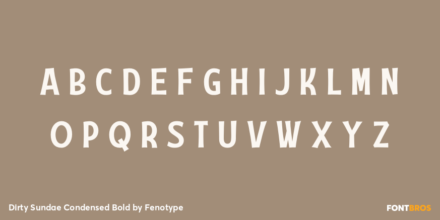 Dirty Sundae Condensed Bold Font Poster #2