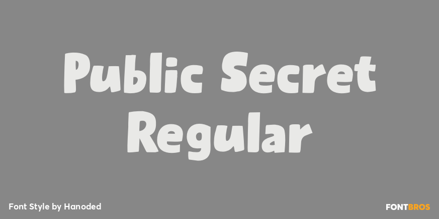 Public Secret Regular Poster