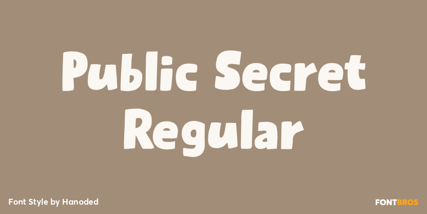 Public Secret Regular Poster