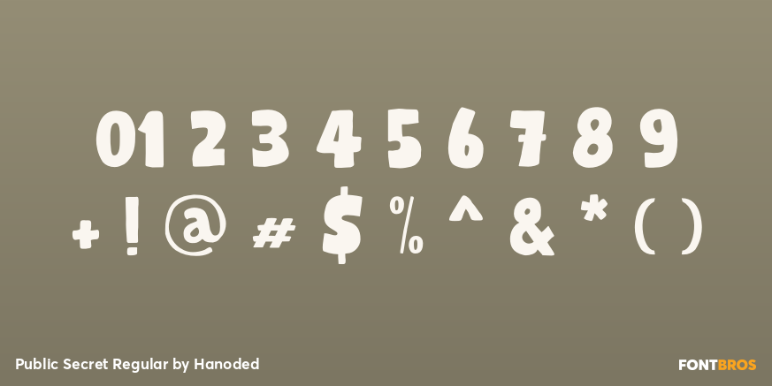 Public Secret Regular Font Poster #4