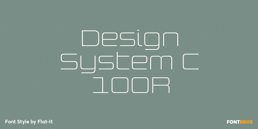 Design System C 100R Font Poster #1