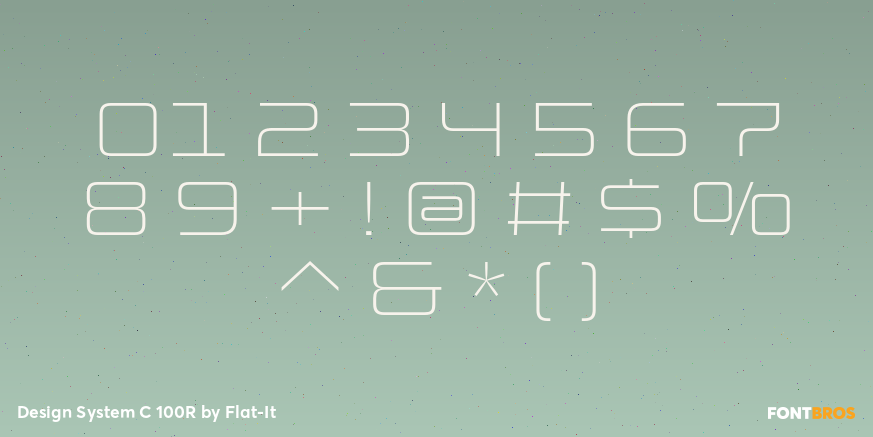 Design System C 100R Font Poster #1