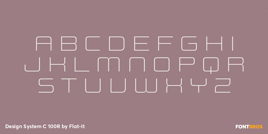 Design System C 100R Font Poster #1