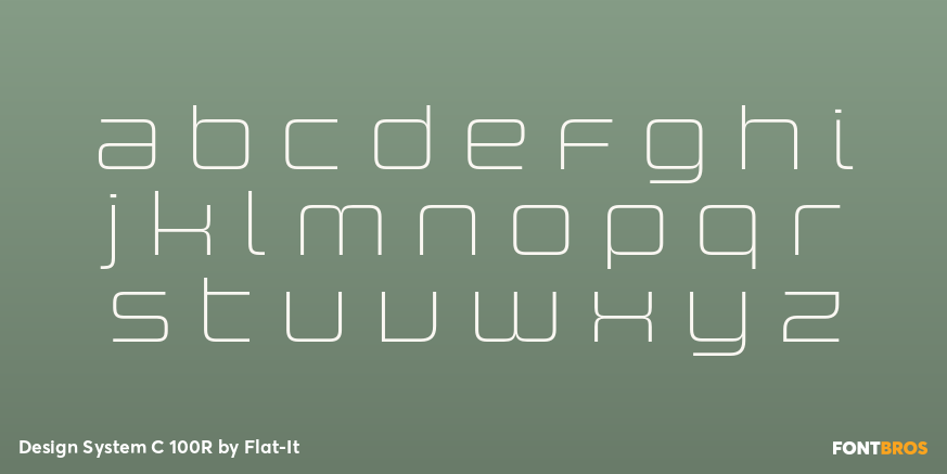 Design System C 100R Font Poster #1