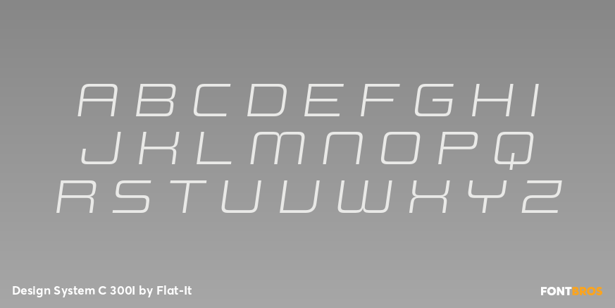 Design System C 300I Font Poster #2