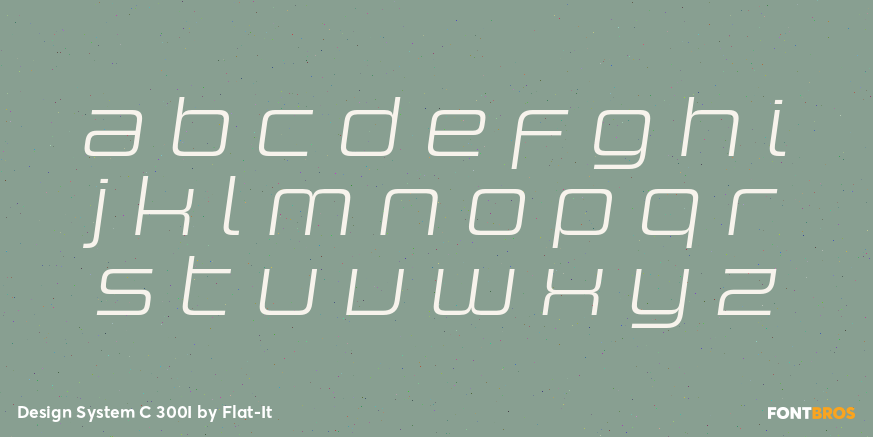 Design System C 300I Font Poster #3
