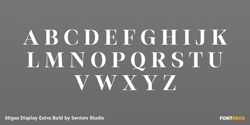Stigsa Display Extra Bold Font Poster #2