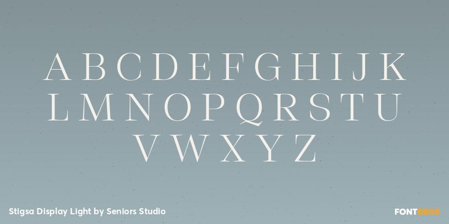 Stigsa Display Light Font Poster #2