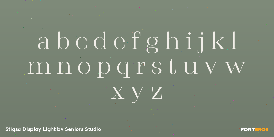 Stigsa Display Light Font Poster #3