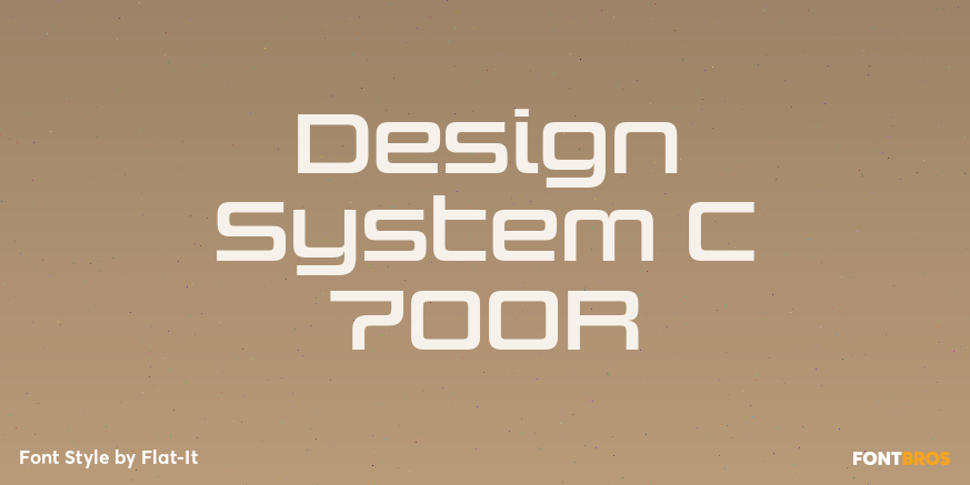 Design System C 700R Font Poster #1