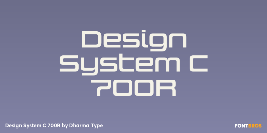 Design System C 700R Font Poster #1