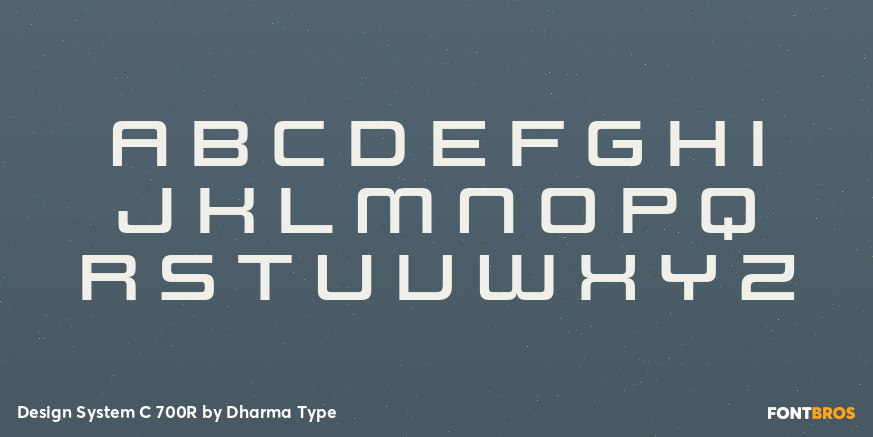 Design System C 700R Font Poster #2