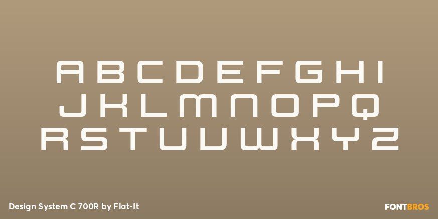 Design System C 700R Font Poster #1