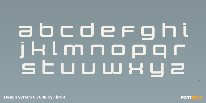 Design System C 700R Font Poster #1