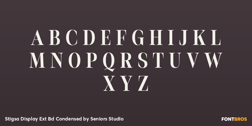 Stigsa Display Ext Bd Condensed Font Poster #2