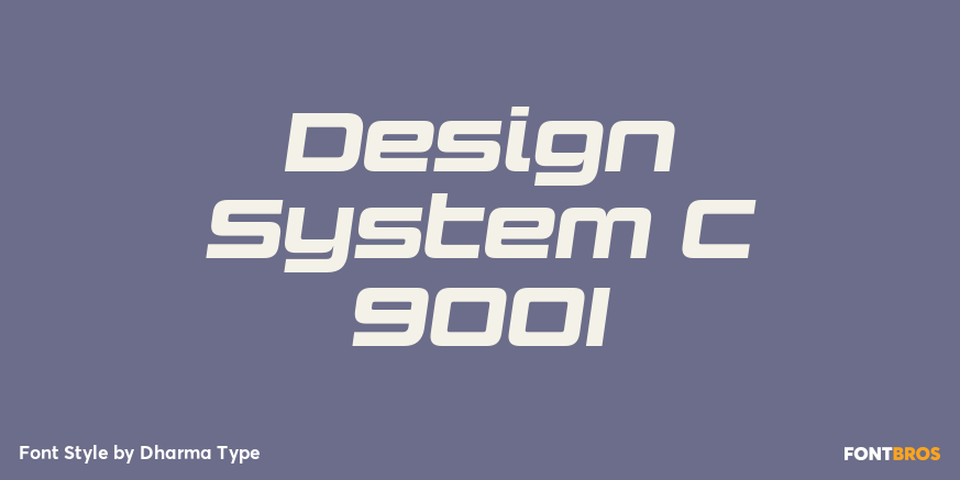 Design System C 900I Font Poster #1