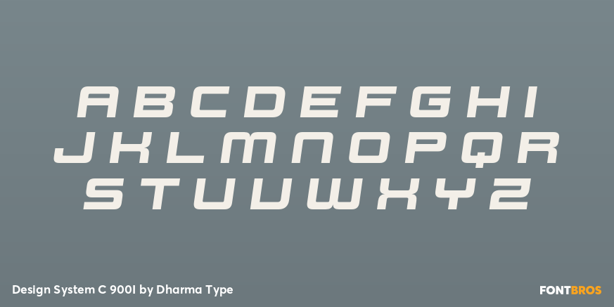 Design System C 900I Font Poster #2