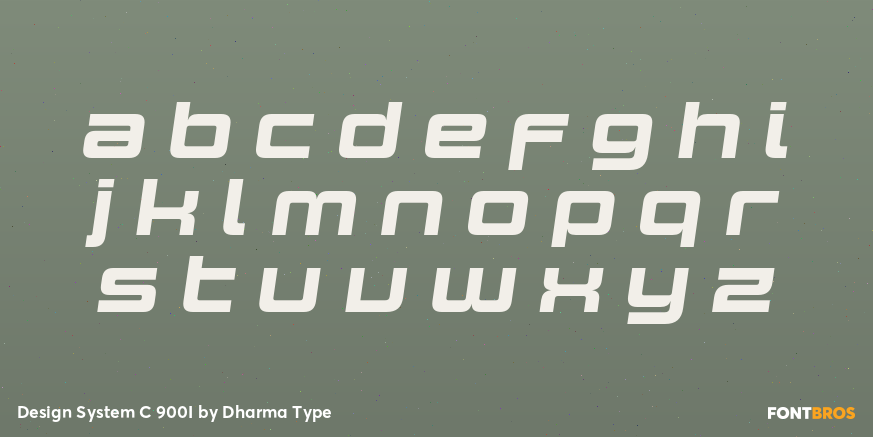 Design System C 900I Font Poster #3