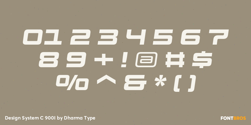 Design System C 900I Font Poster #4