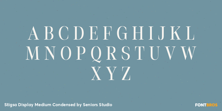 Stigsa Display Medium Condensed Font Poster #2