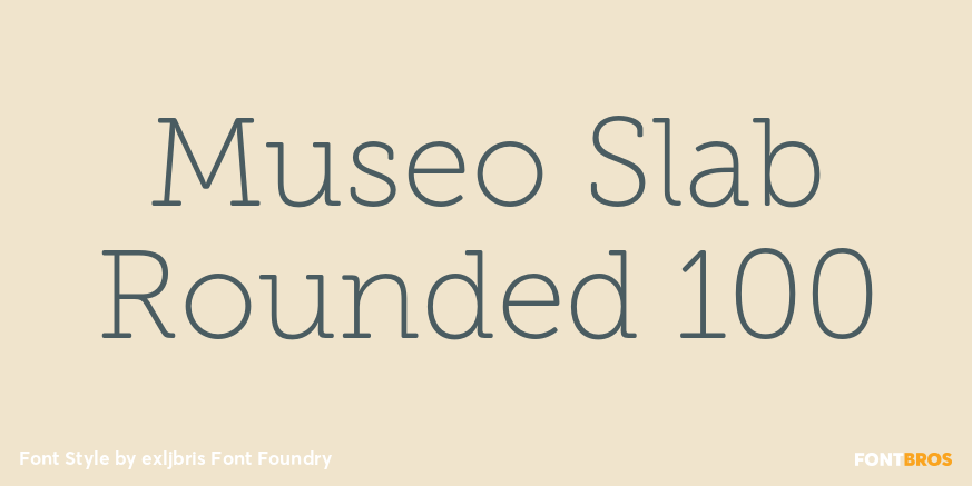 Museo Slab Rounded 100 Font Poster #1