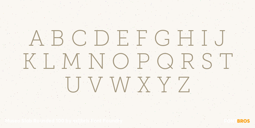 Museo Slab Rounded 100 Font Poster #2
