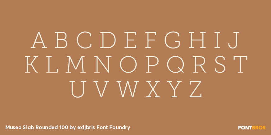 Museo Slab Rounded 100 Font Poster #1