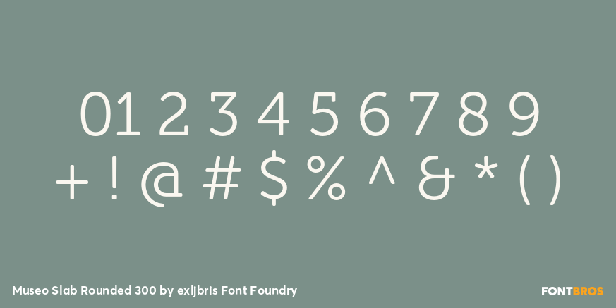 Museo Slab Rounded 300 Font Poster #4