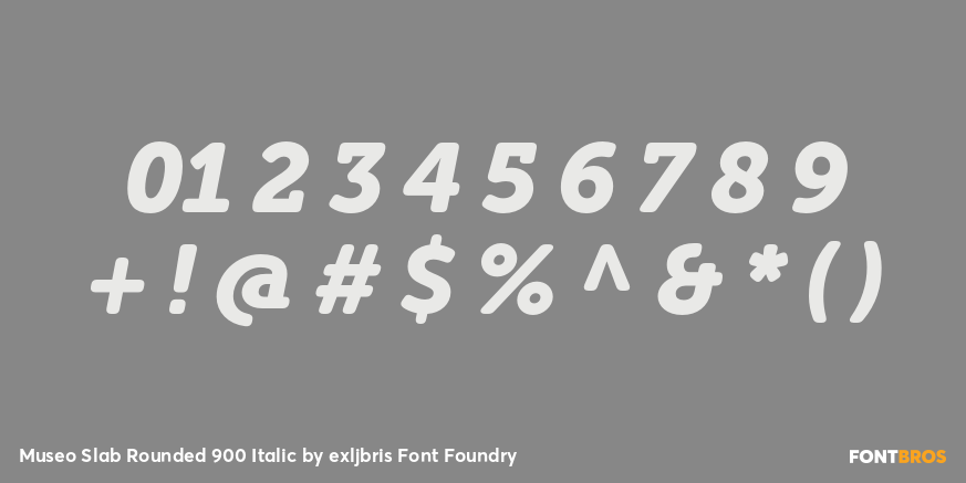Museo Slab Rounded 900 Italic Font Poster #1