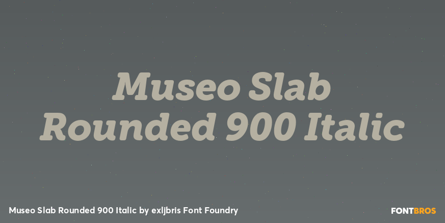 Museo Slab Rounded 900 Italic Font Poster #1