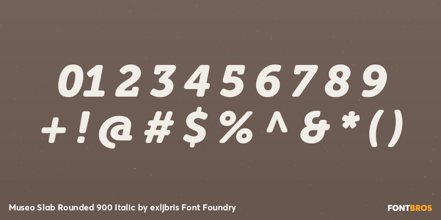 Museo Slab Rounded 900 Italic Font Poster #4