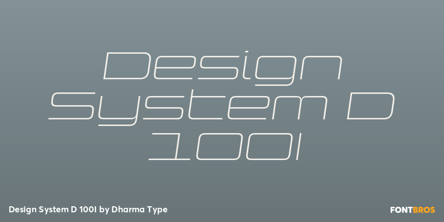 Design System D 100I Font Poster #1