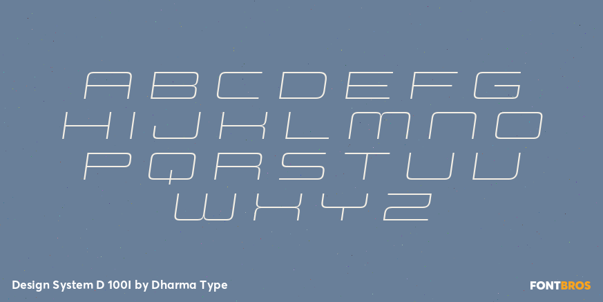 Design System D 100I Font Poster #2