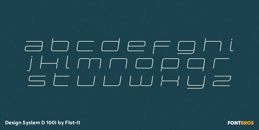 Design System D 100I Font Poster #3