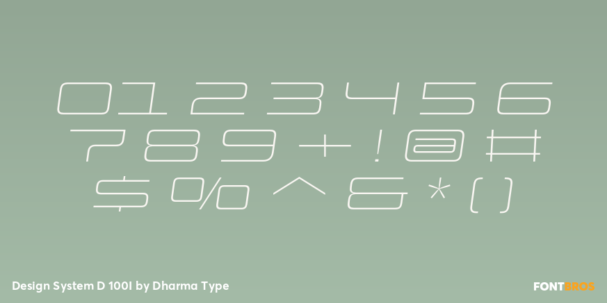 Design System D 100I Font Poster #4