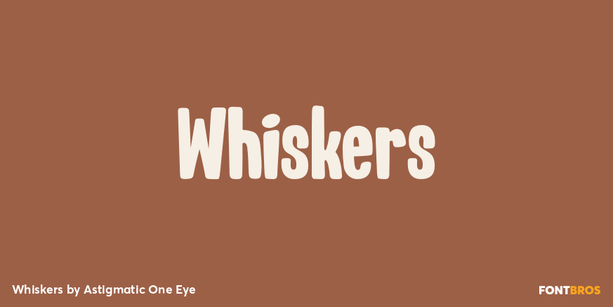Whiskers Font Poster