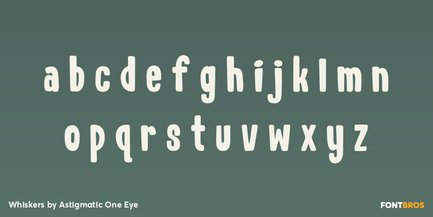 Whiskers Font Poster #3