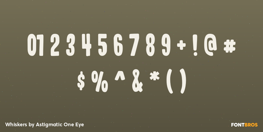 Whiskers Font Poster #4