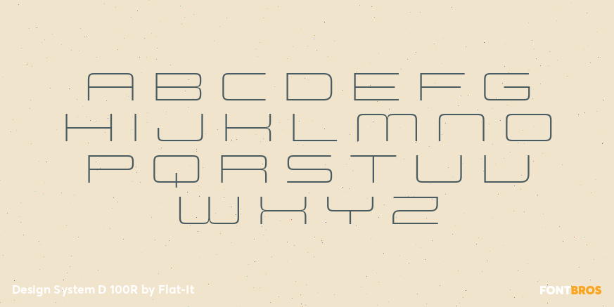 Design System D 100R Font Poster #2