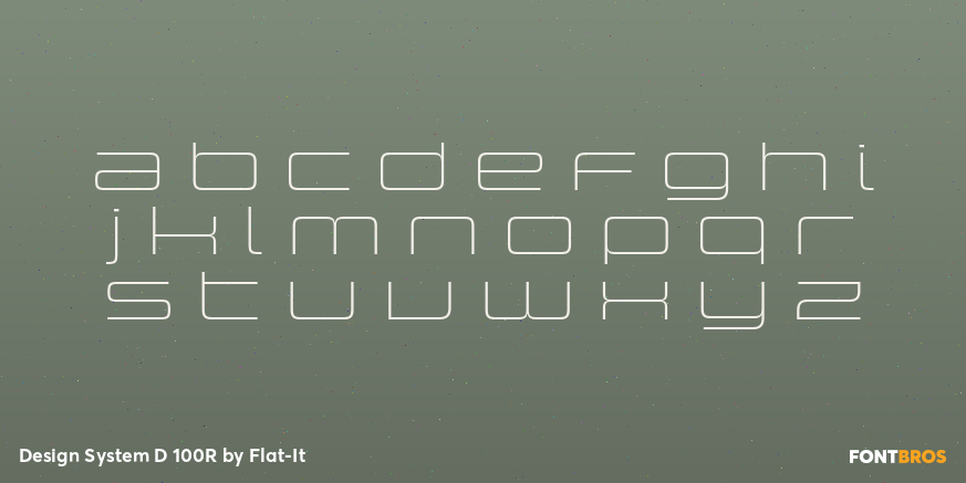 Design System D 100R Font Poster #3