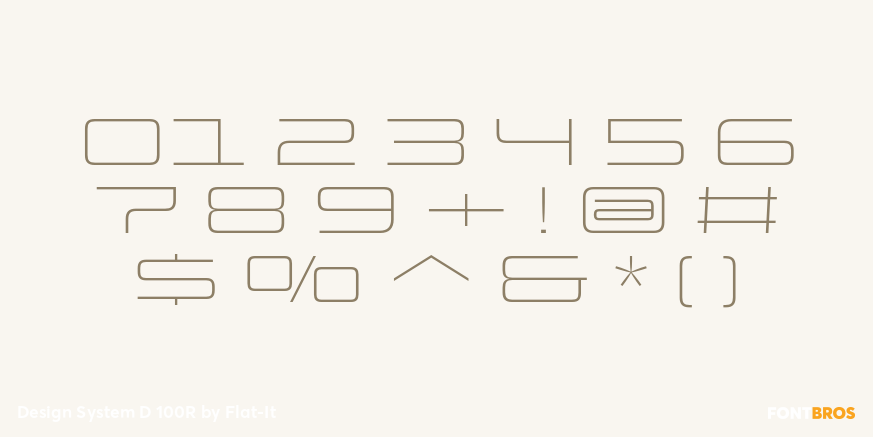 Design System D 100R Font Poster #4