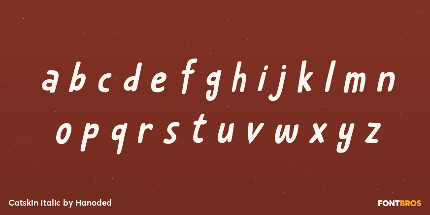 Catskin Italic Font Poster #3