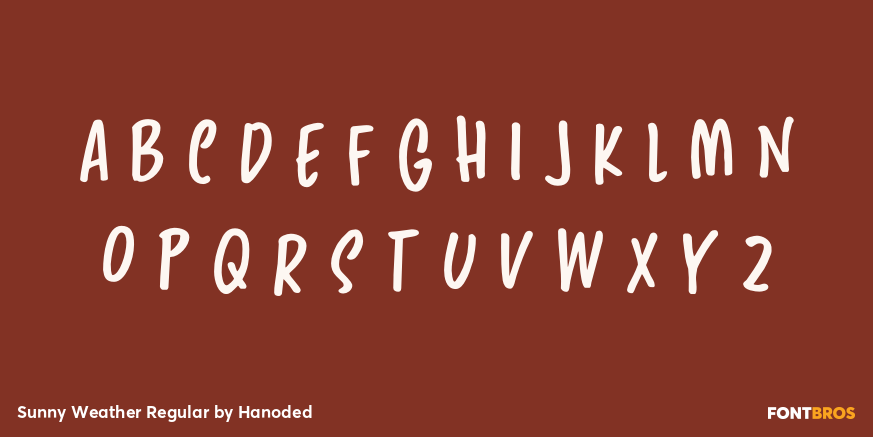 Sunny Weather Regular Font Poster #3