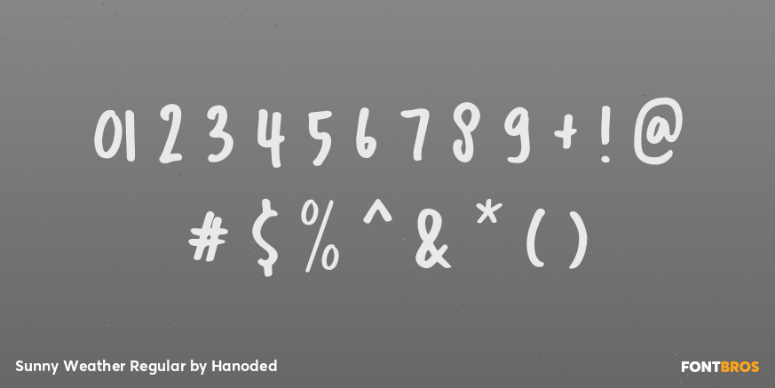 Sunny Weather Regular Font Poster #4